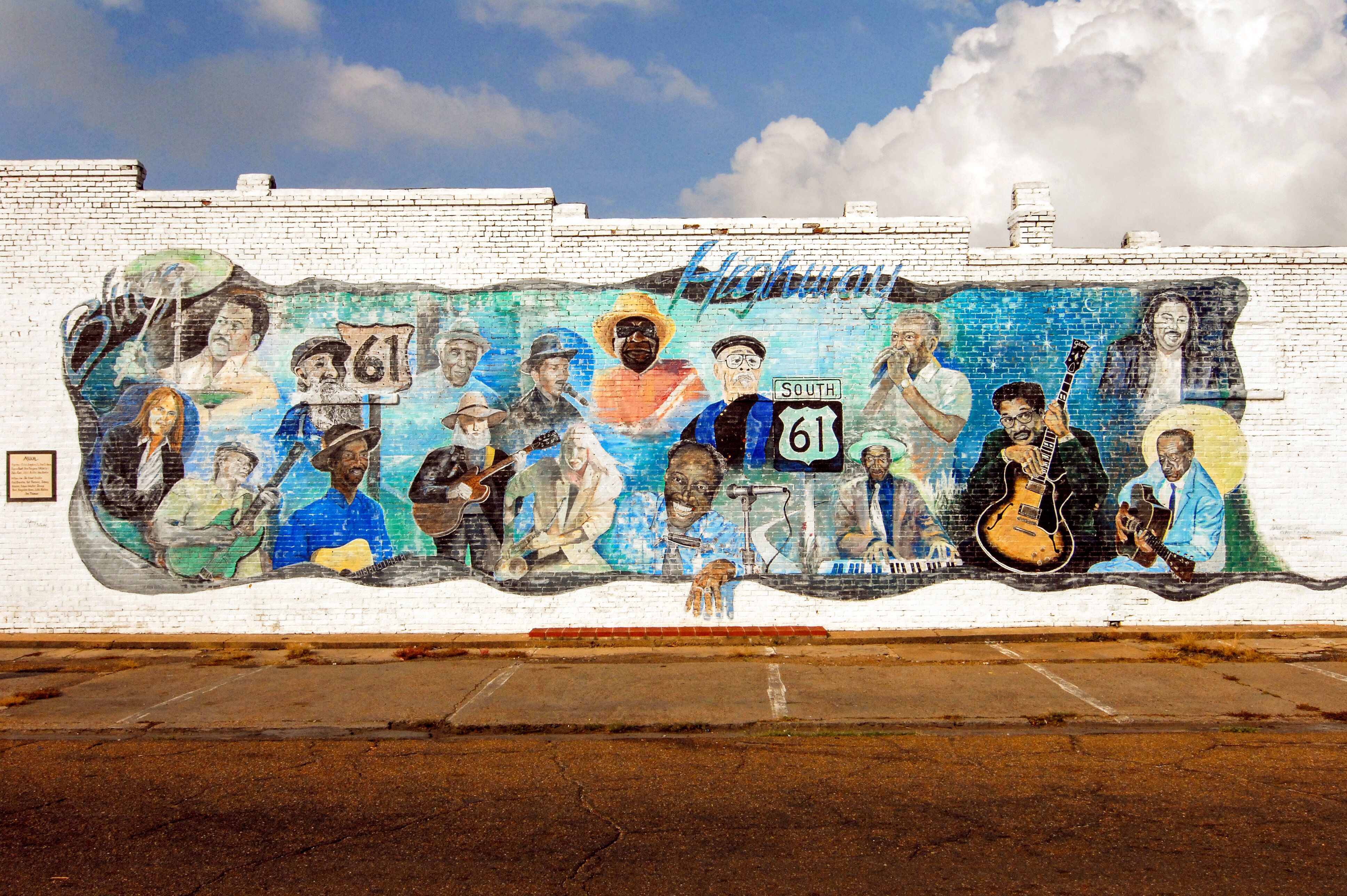 Kunst an den Wänden Mississippis