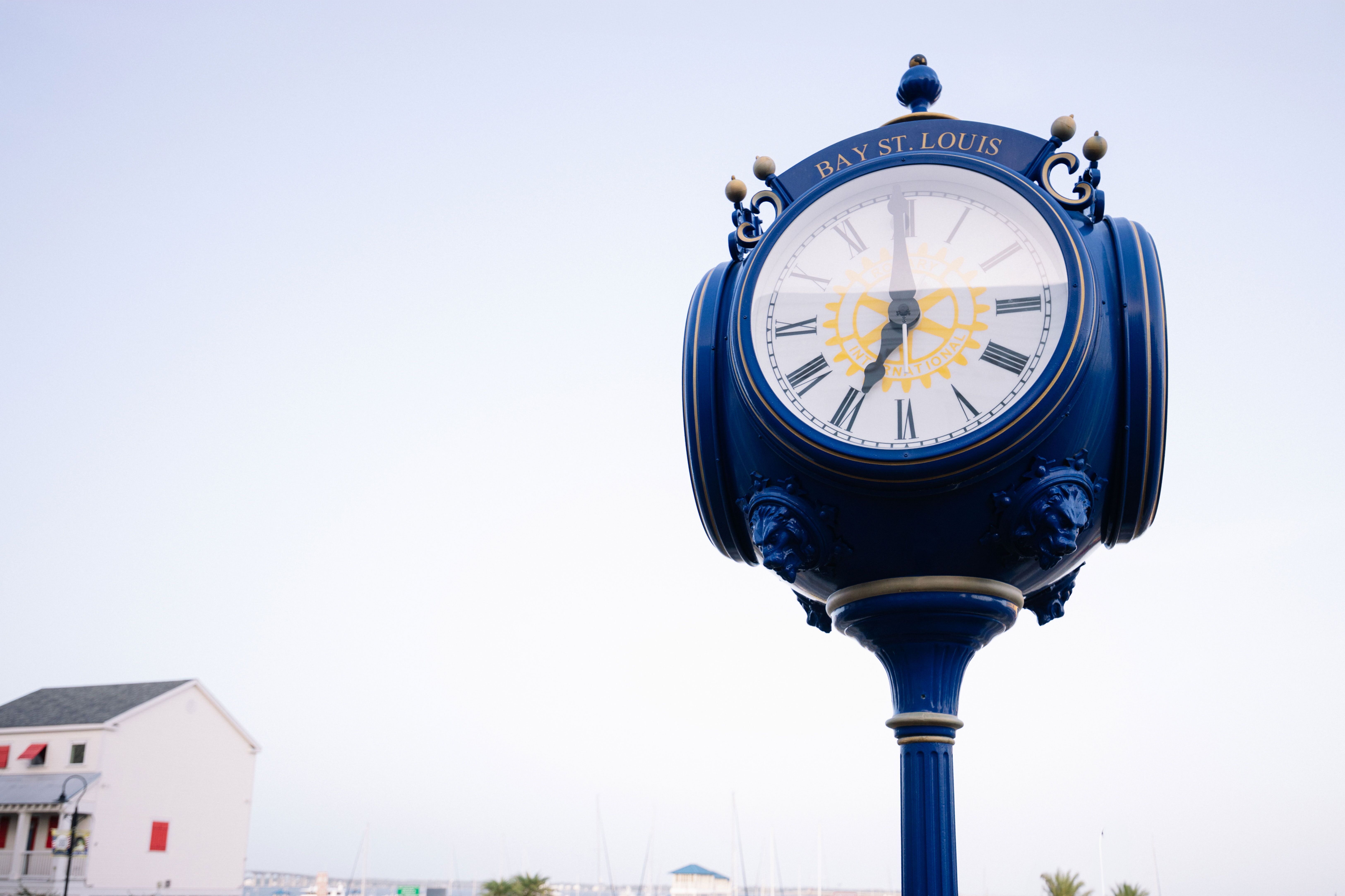 Historische Uhr in Bay St. Louis Waveland