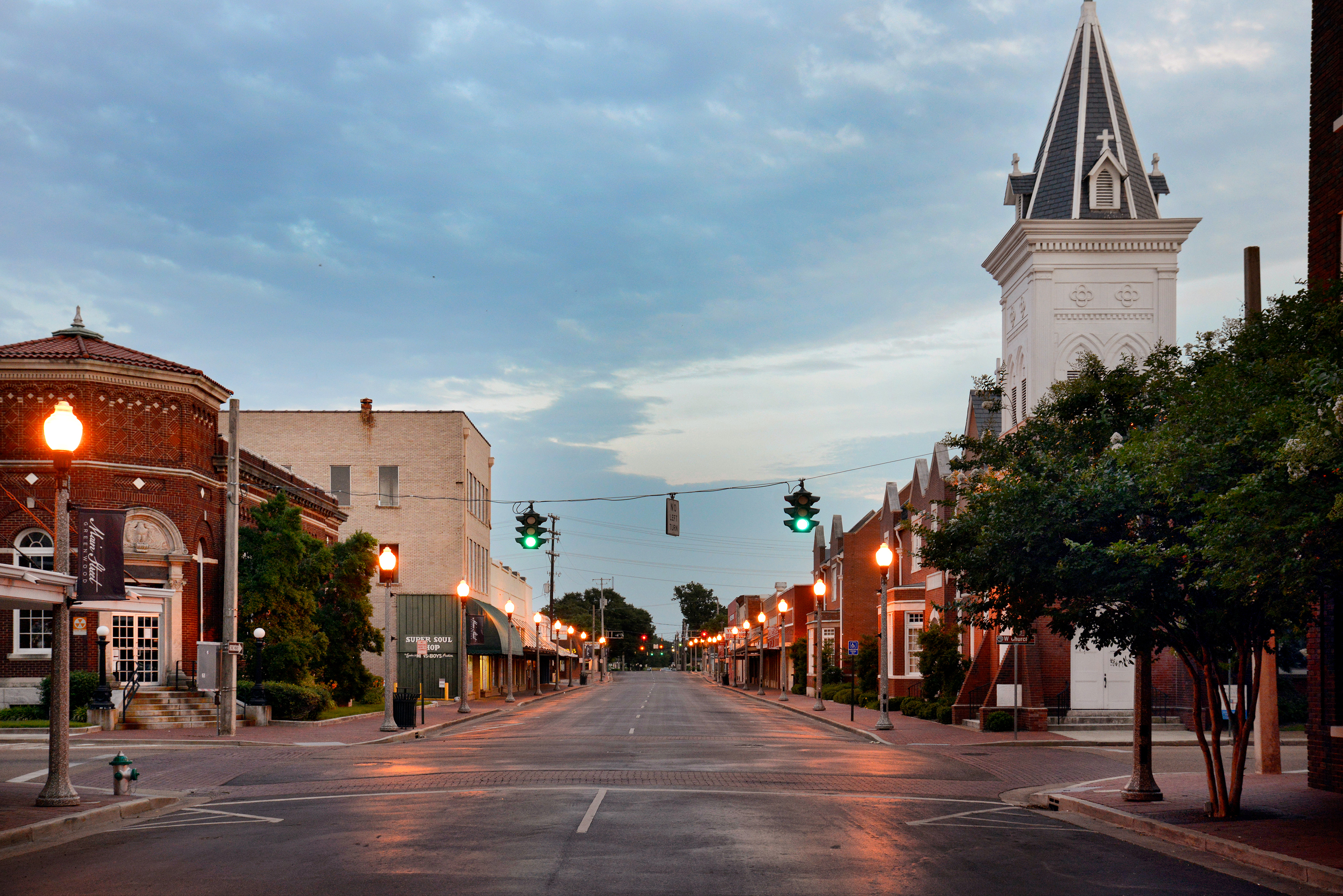 Die charmante Howard Street in Greenwood