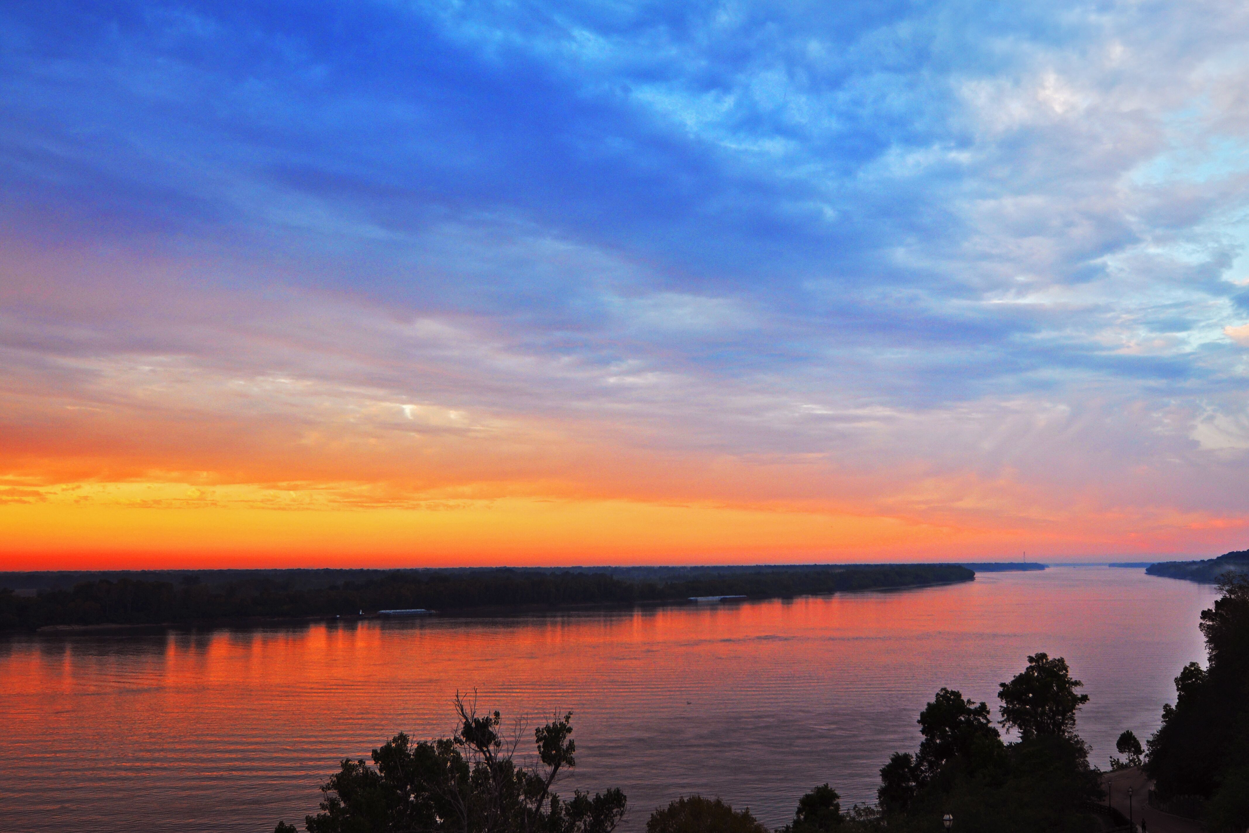 Abendstimmung am Mississippi River