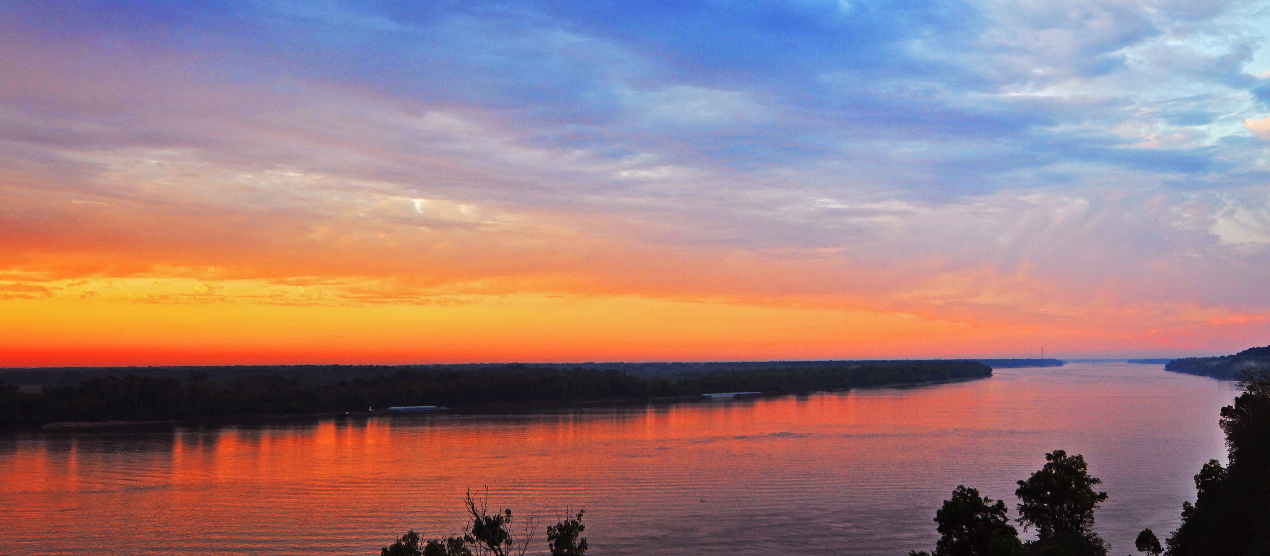Abendstimmung am Mississippi River