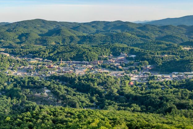 Luftbild von Boone, North Carolina Luftbild von Boone, North Carolina
