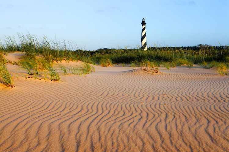 Der Leuchtturm auf Cape Hatteras in North Carolina