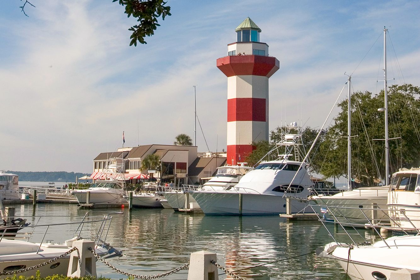 Hilton Head Island Hafen in South Carolina