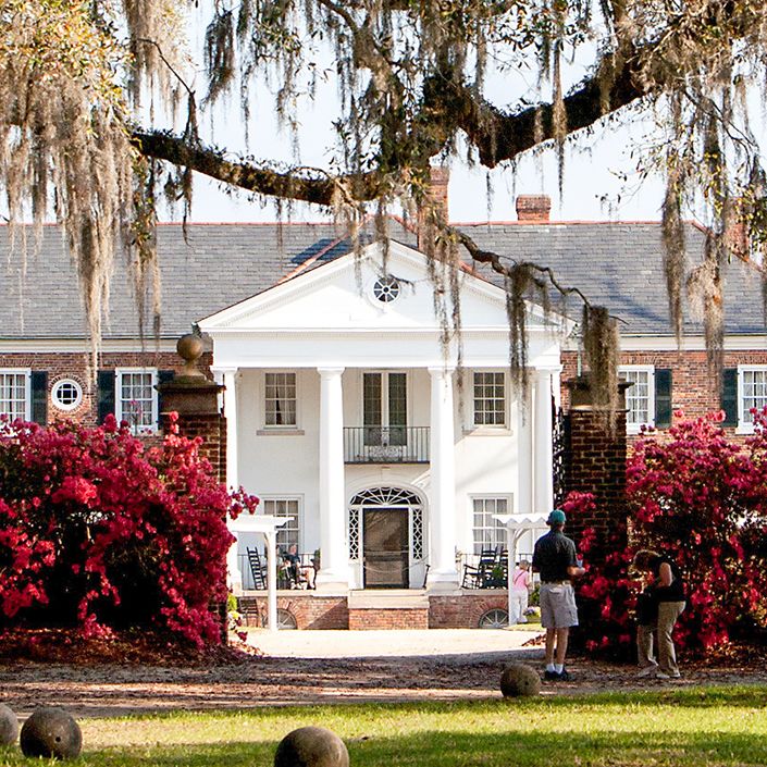 Die Boone Hall Plantage in Mount Pleasant, South Carolina