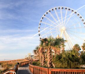 Das Skywheel am Strand von Myrtle Beach in South Carolina