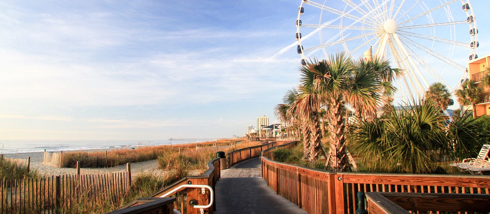 Das Skywheel am Strand von Myrtle Beach in South Carolina