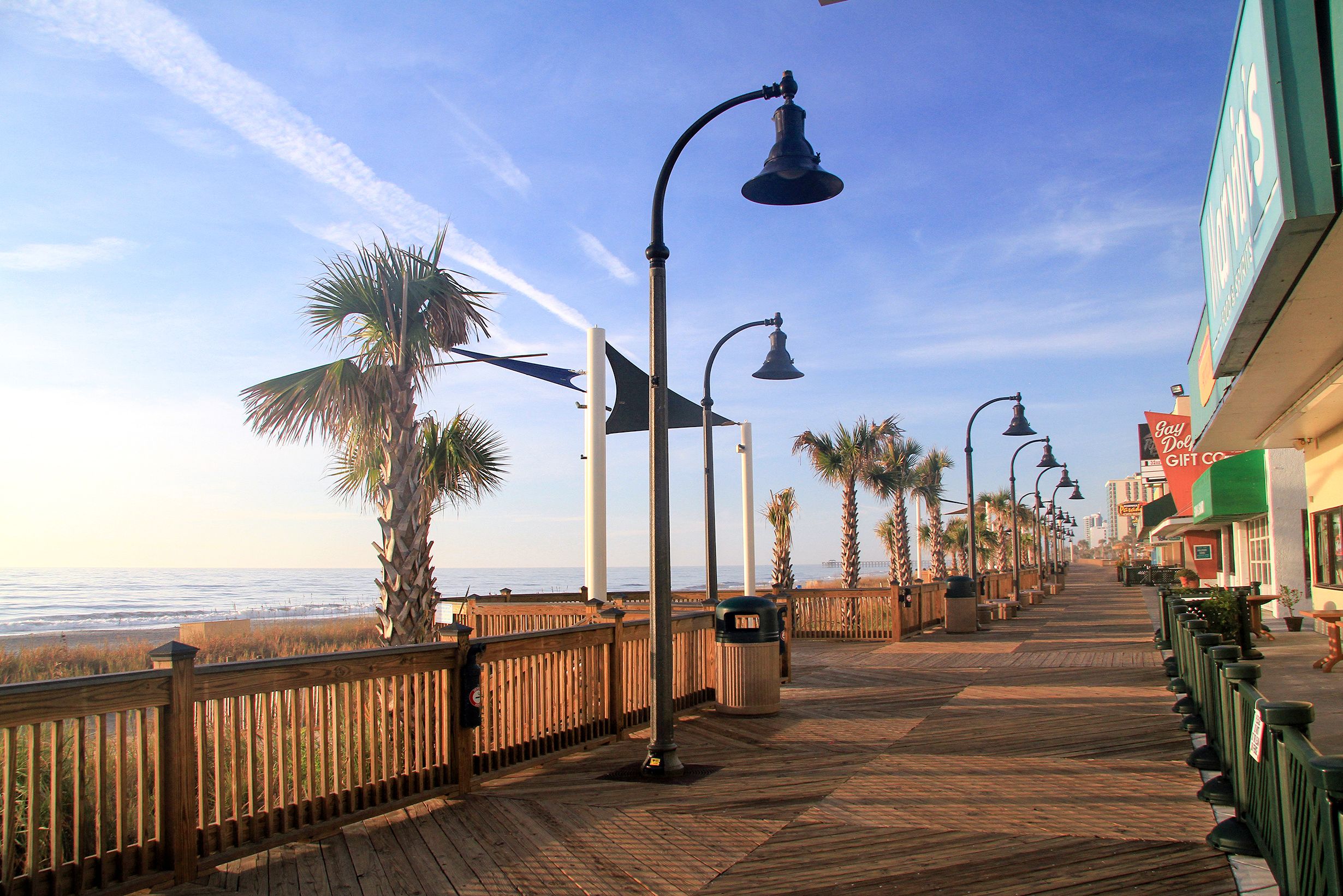 An der Strandpromenade von Myrtle Beach in South Carolina