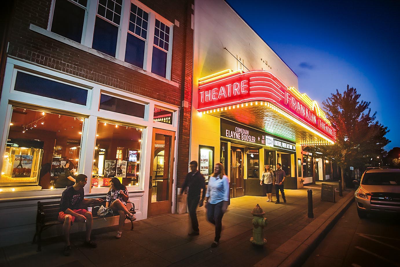 Blick auf das Franklin Theatre in Franklin, Tennessee