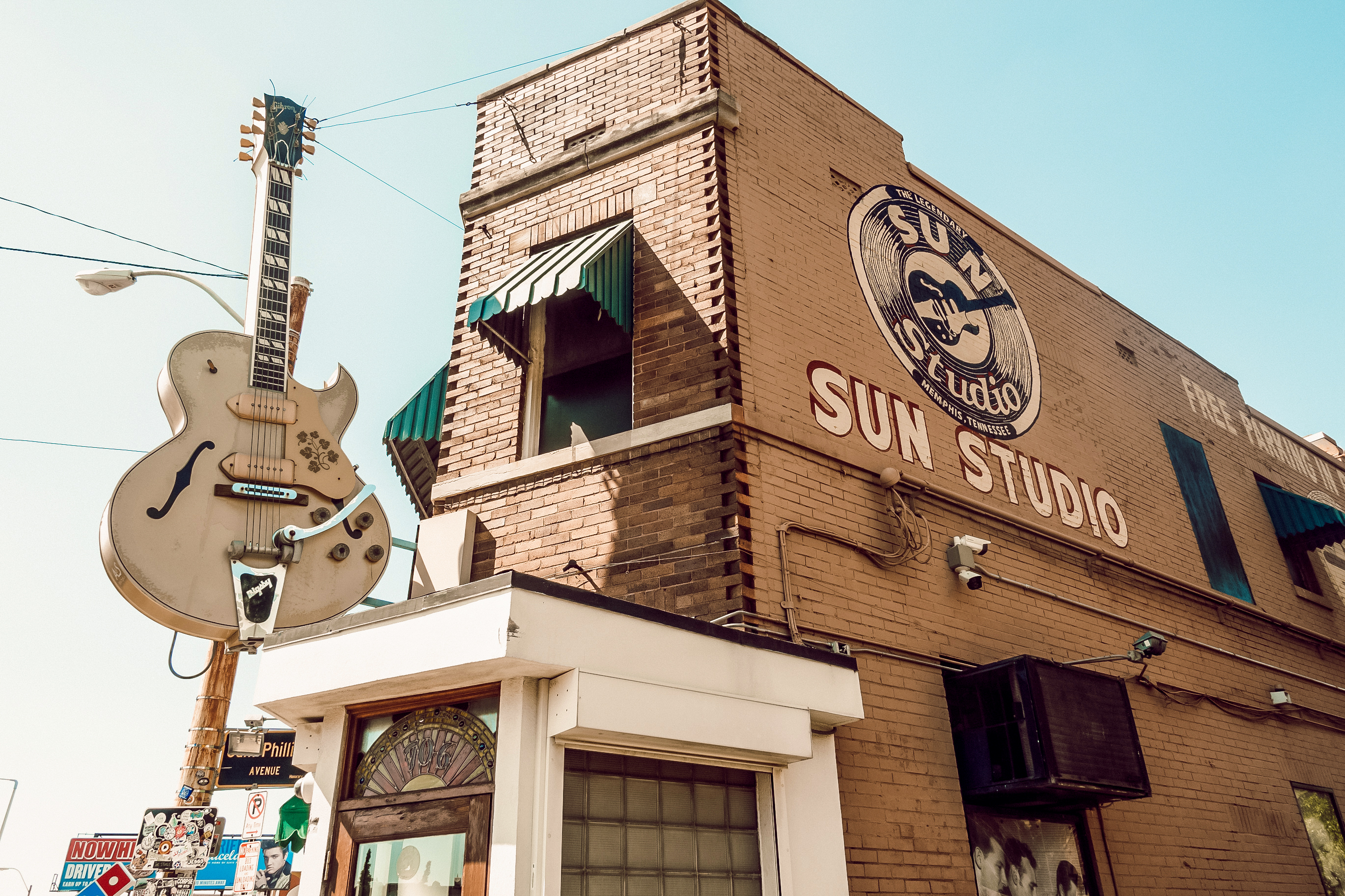 Die bekannten Sun Studios in Memphis, Tennessee
