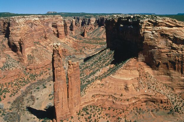 Blick auf den Chinle Canyon de Chelly in Arizona Blick auf den Chinle Canyon de Chelly in Arizona