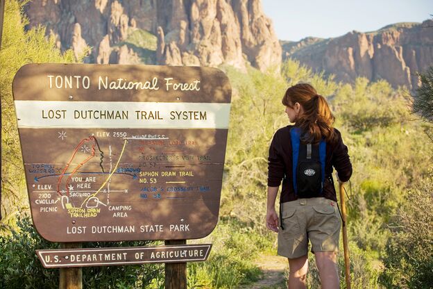 Wandern im Tonto National Forest in Payson, Arizona Wandern im Tonto National Forest in Payson, Arizona