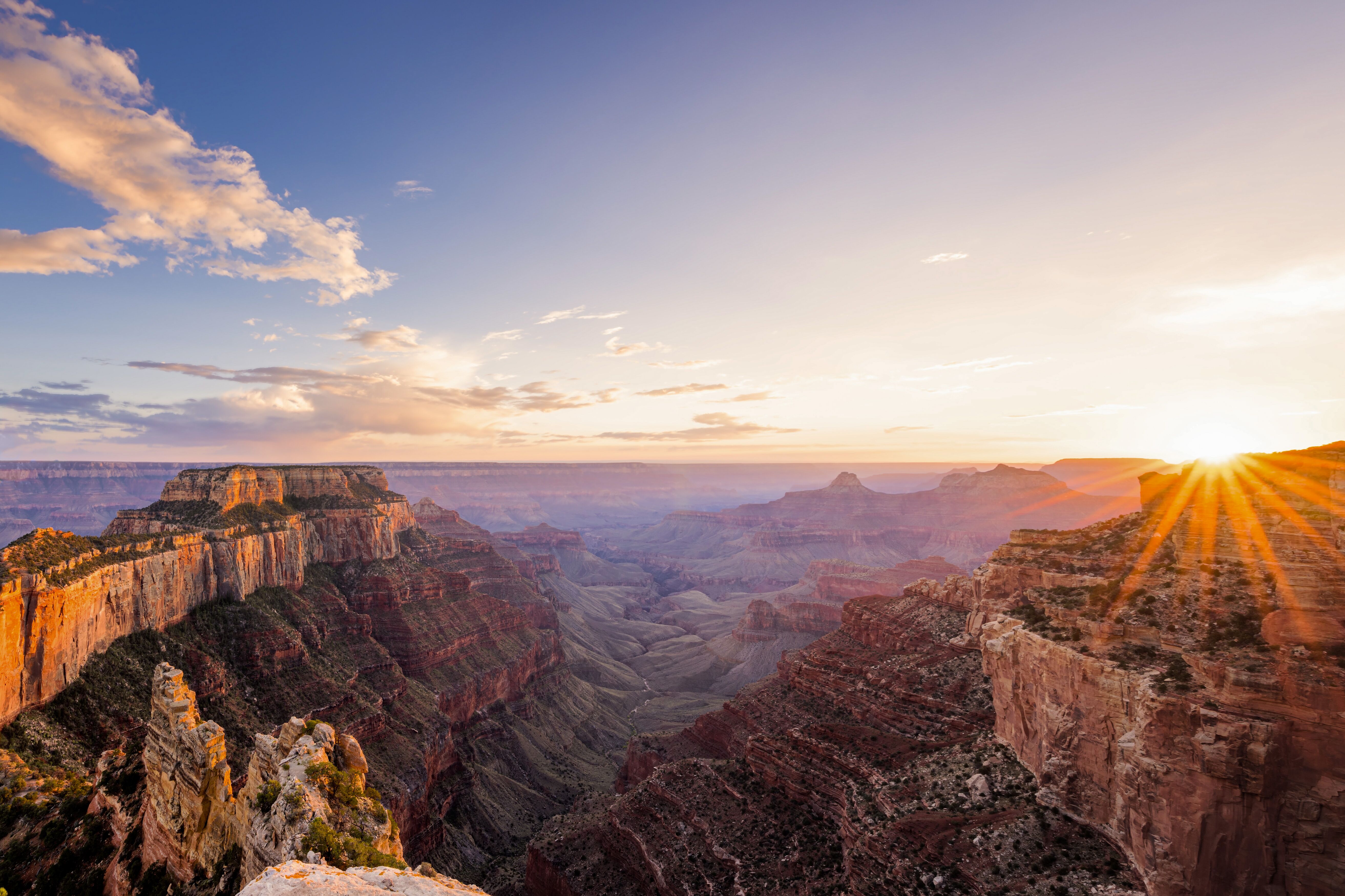 Sonnenuntergang auf den Cape Royal in Grand Canyon