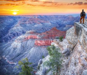 Aussicht auf den Grand Canyon in Arizona, USA