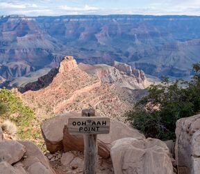 Aussichtspunkt 'Ooh Aah Point' auf dem South Kaibab Trail im Grand Canyon