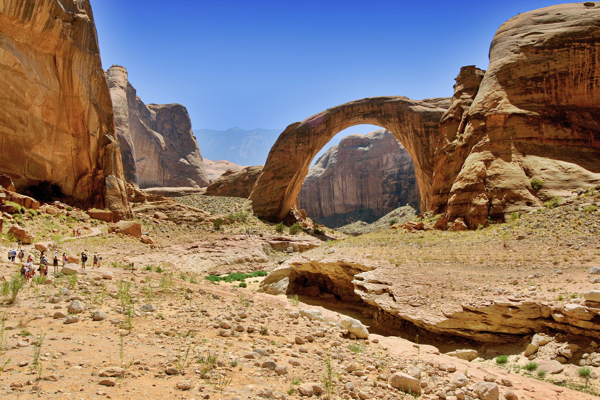 Das Rainbow Bridge National Monument am Lake Powell im US-Bundesstaat Arizona