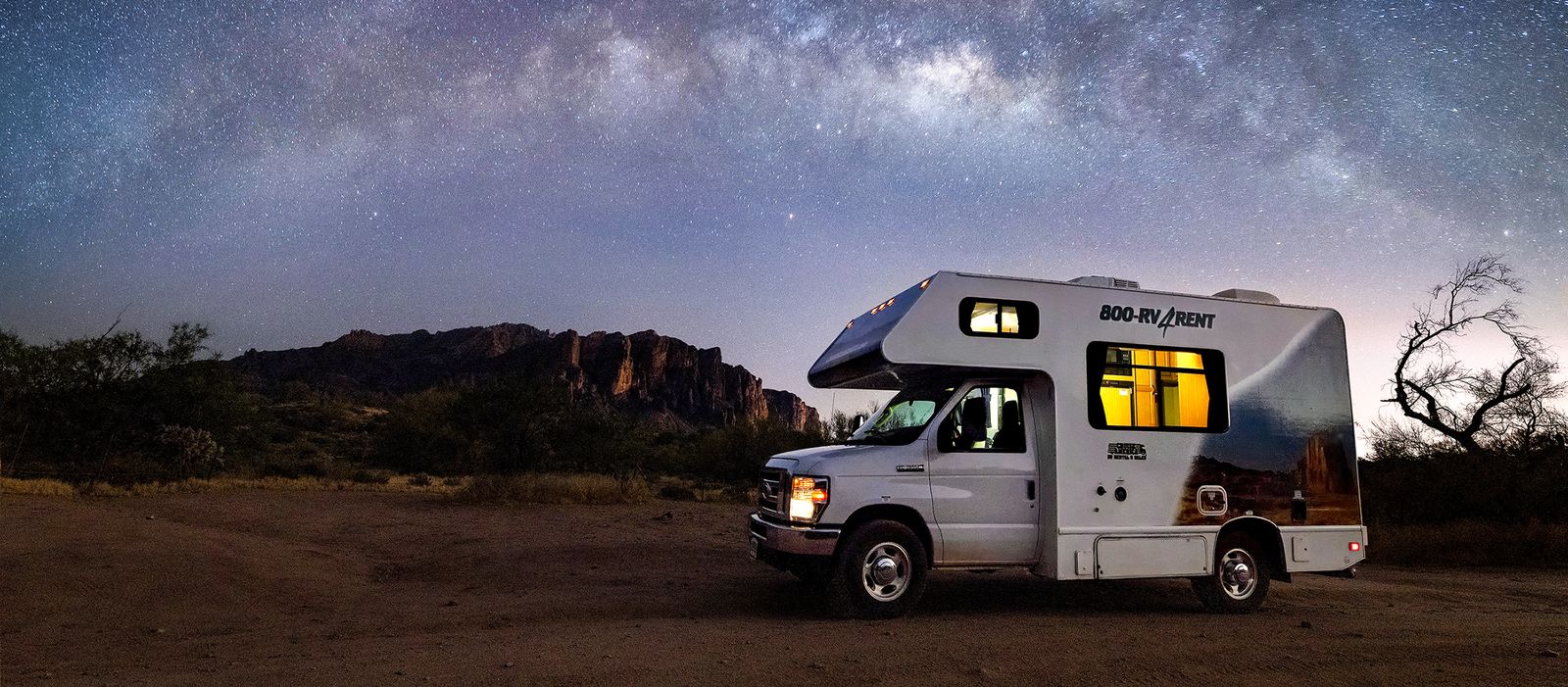Mit dem Camper von Cruise America zum unglaublichen Sternenzelt in den Superstition Mountains in Arizona