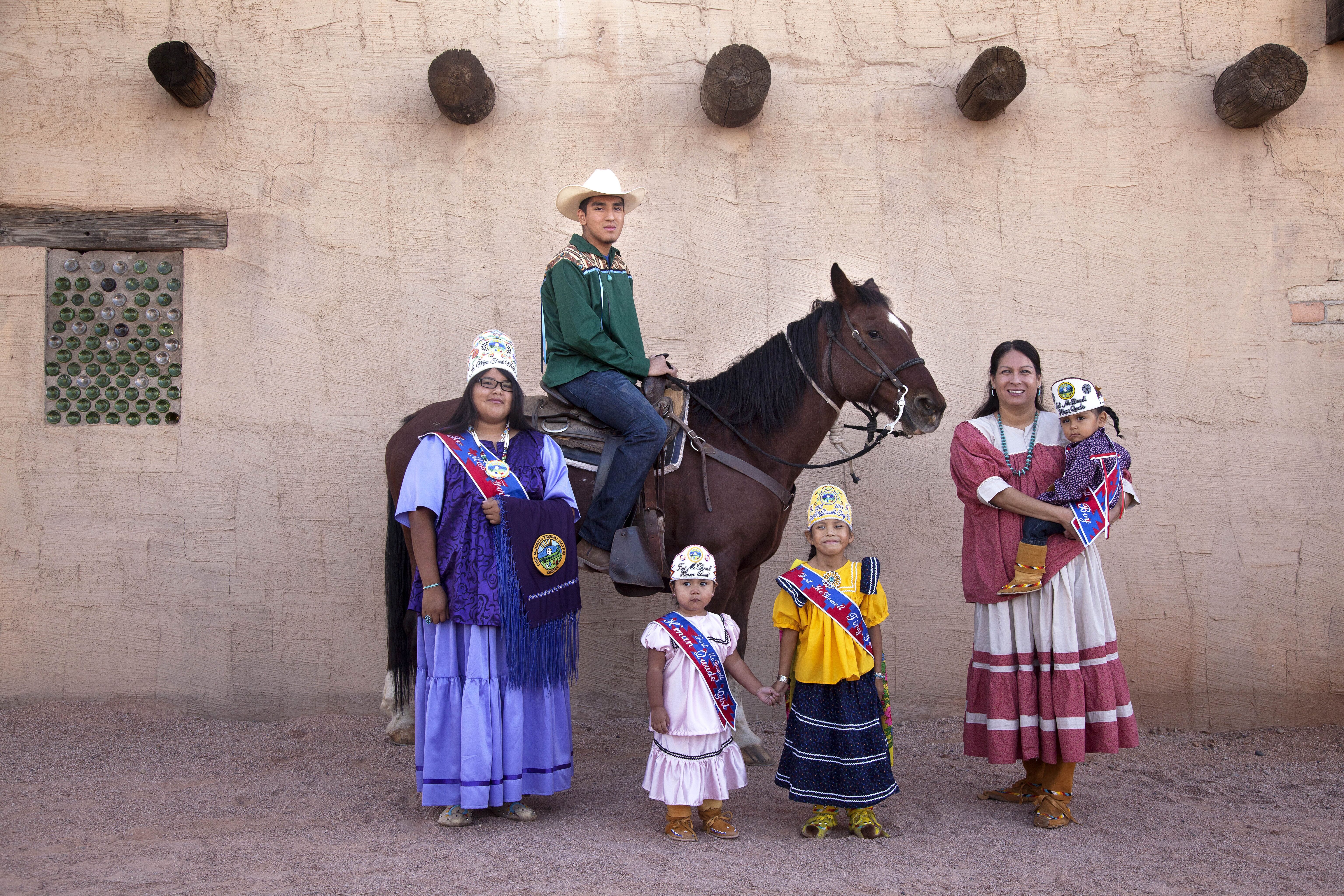 Native American Family in Mesa, Arizona