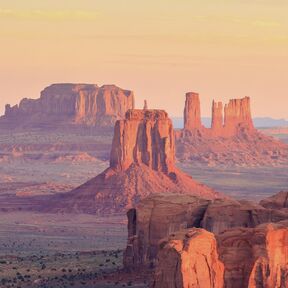 Blick aufs beeindruckende Monument Valley