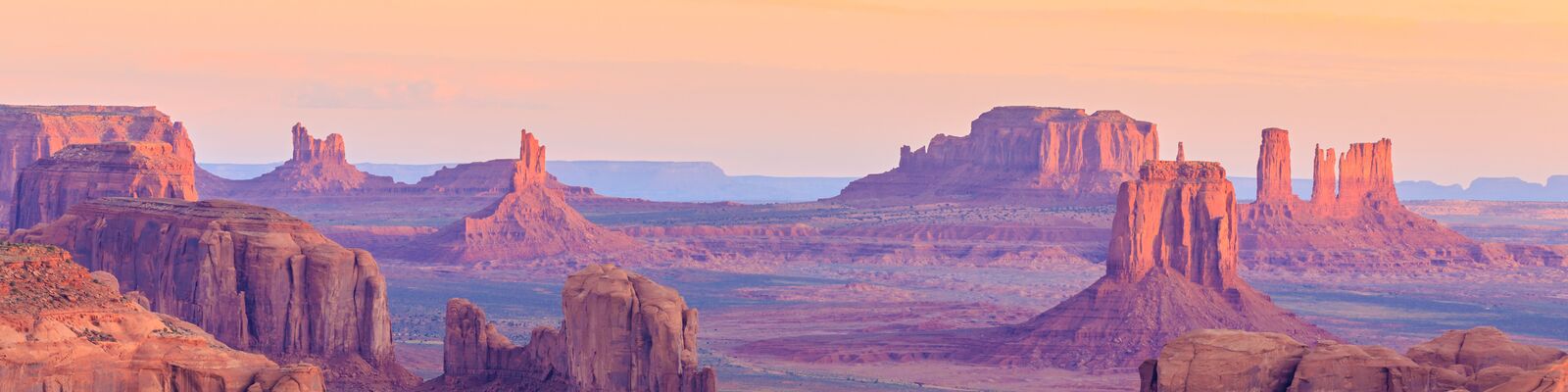 Sonnenuntergang im Monument Valley, Arizona