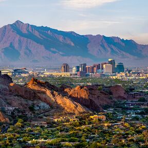 Blick auf die Innenstadt von Phoenix Blick auf die Innenstadt von Phoenix