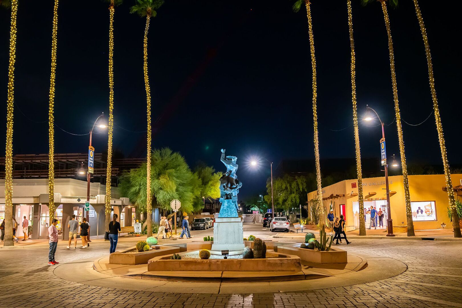 Kunstgalerien in der Altstadt von Scottsdale