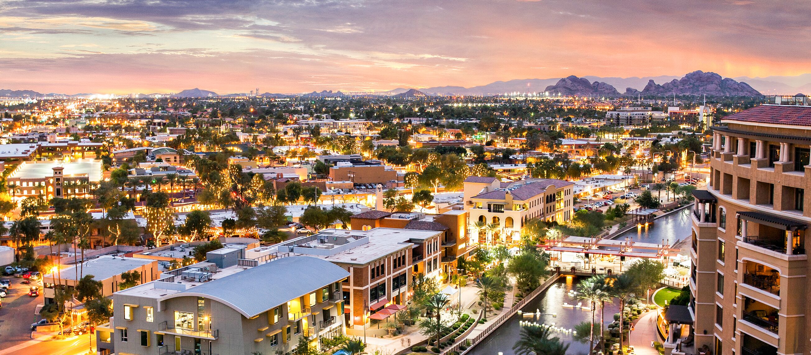 Aussicht auf Downtown Scottsdale