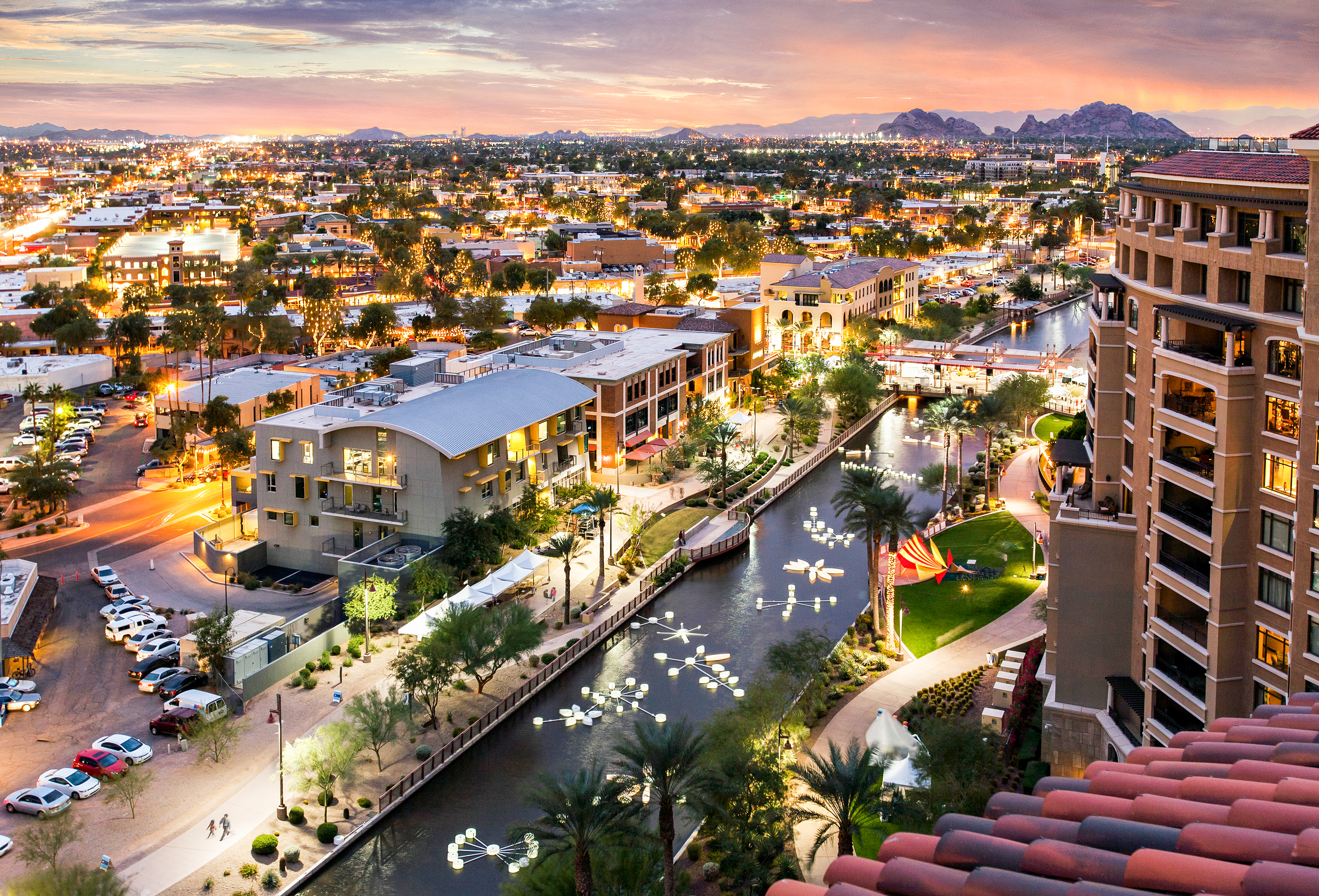 Aussicht auf Downtown Scottsdale