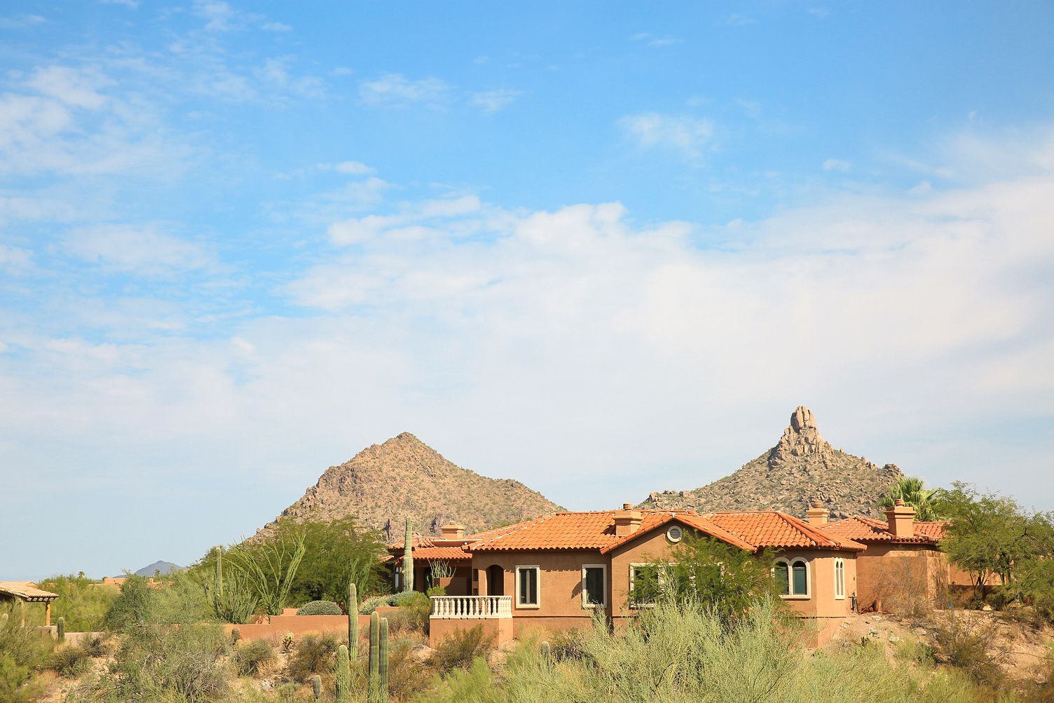 Die wohlhabende Wohngegend Pinnacle Peak in Scottsdale