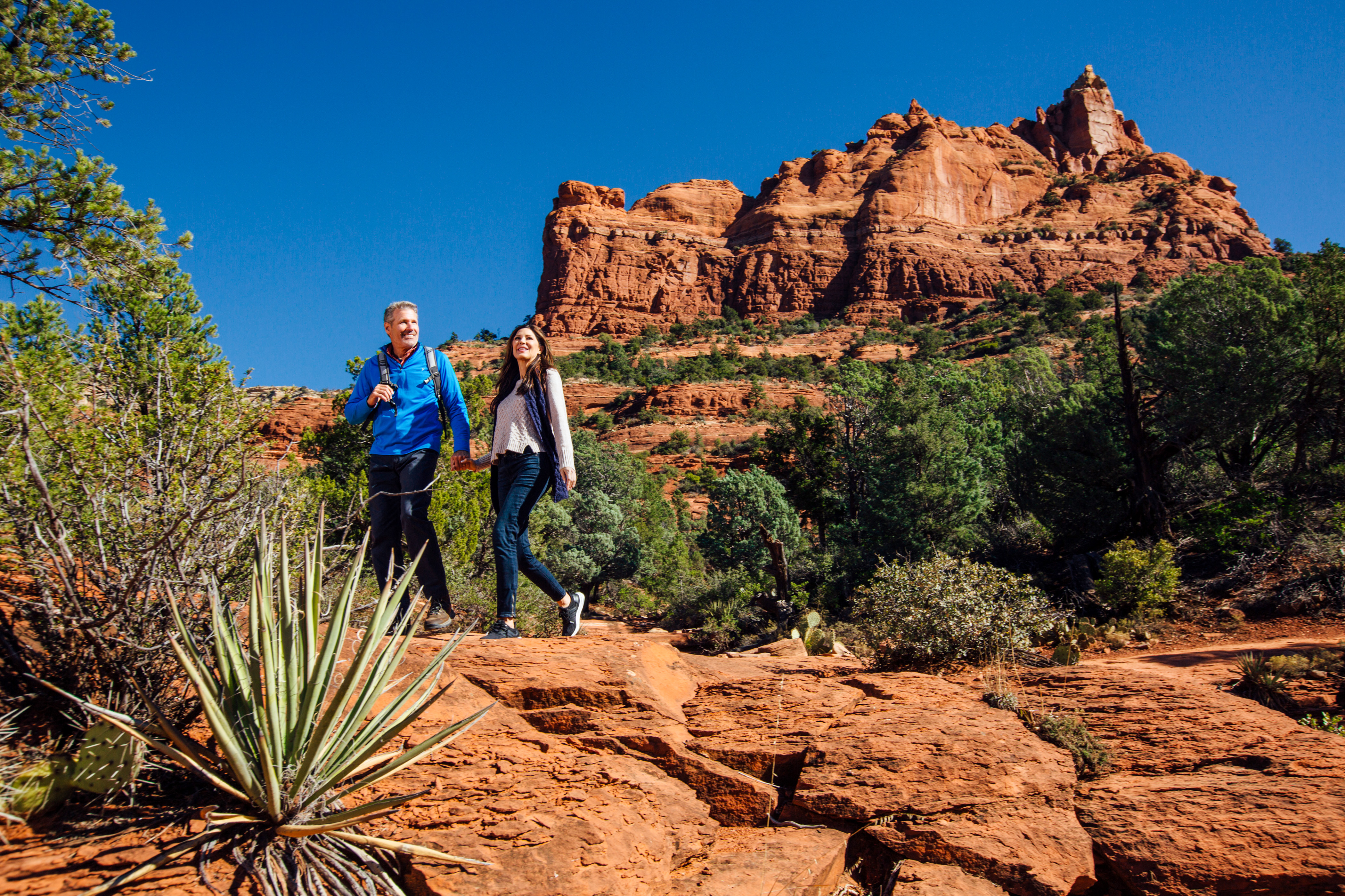 Die Wüste bei Sedona in Arizona aktiv bei einer Wanderung entdecken