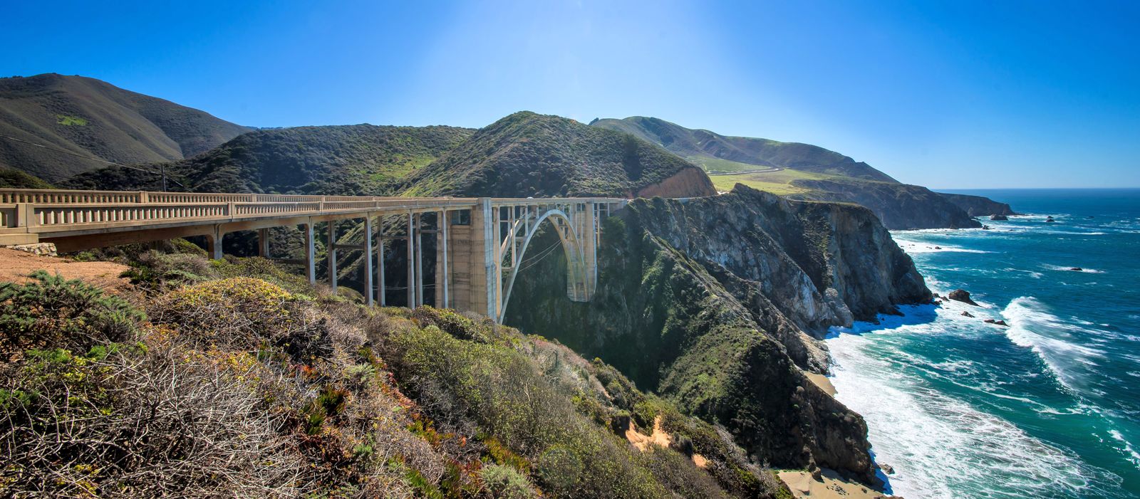 Bixby Creek Bridge auf dem Highway One, California