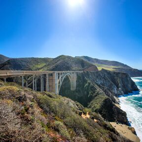 Bixby Creek Bridge auf dem Highway One, California