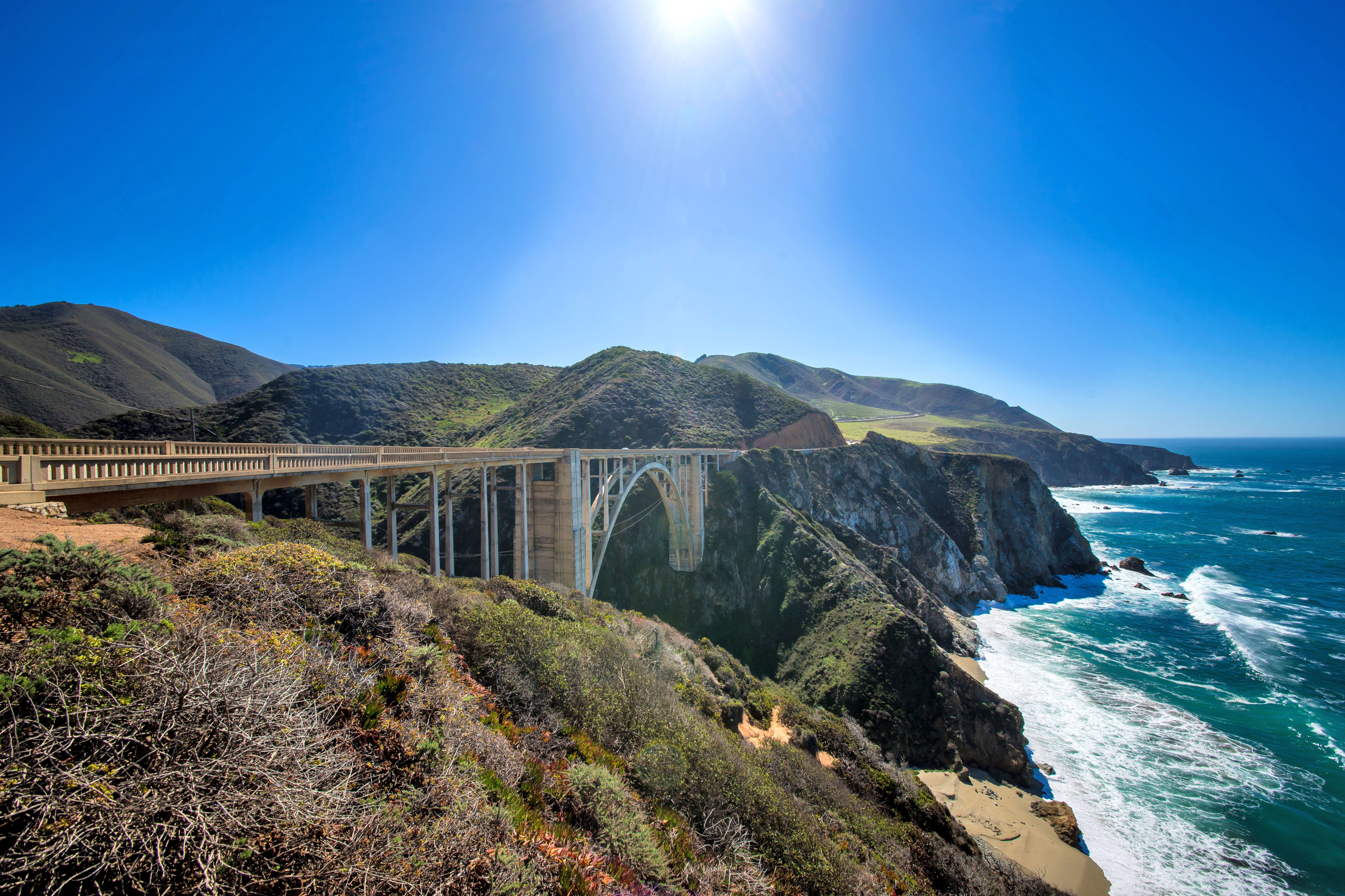 Bixby Creek Bridge auf dem Highway One, California