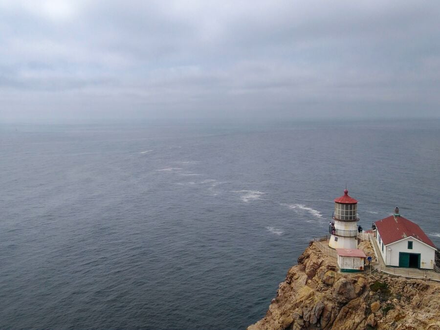 The Point Reyes Leuchtturm im Point Reyes National Seashore Schutzgebiet in Kalifornien