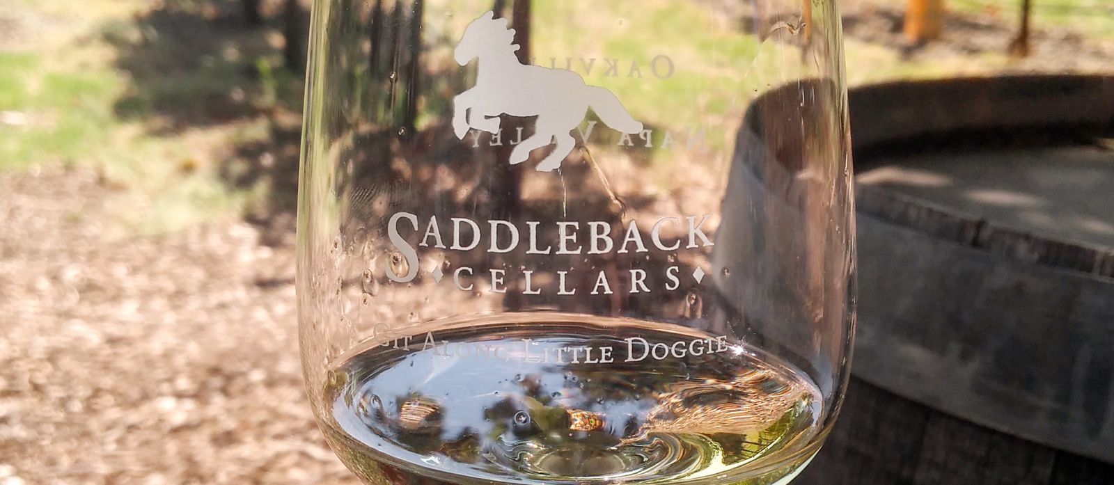 Weinprobe im Saddleback Cellars Weingut im Napa Valley, Kalifornien