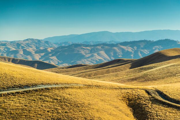 Blick auf die Hügel von Tehachapi, Kalifornien Blick auf die Hügel von Tehachapi, Kalifornien