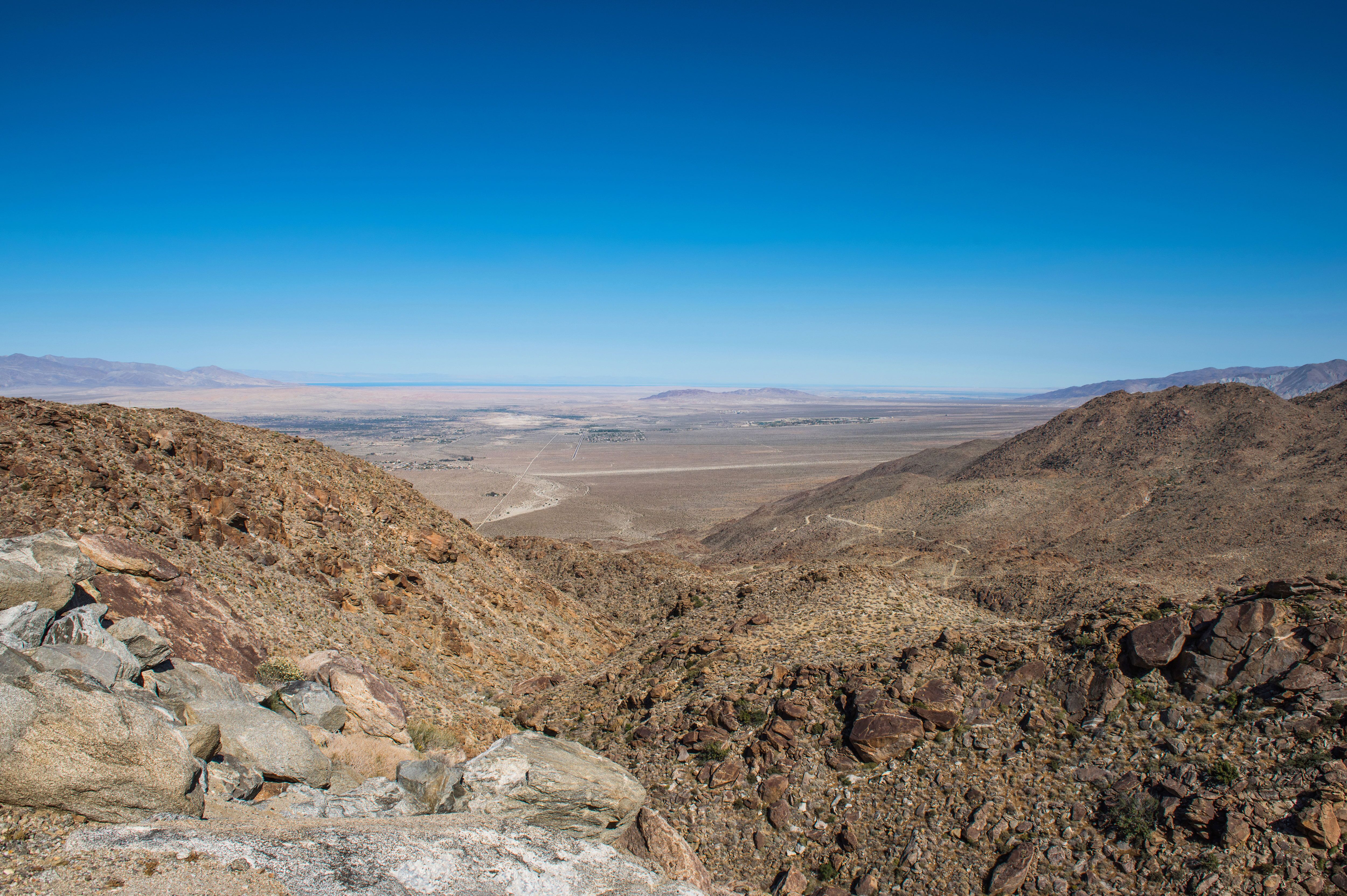 Aussicht auf den Anza-Borrego Desert State Park in Kalifornien