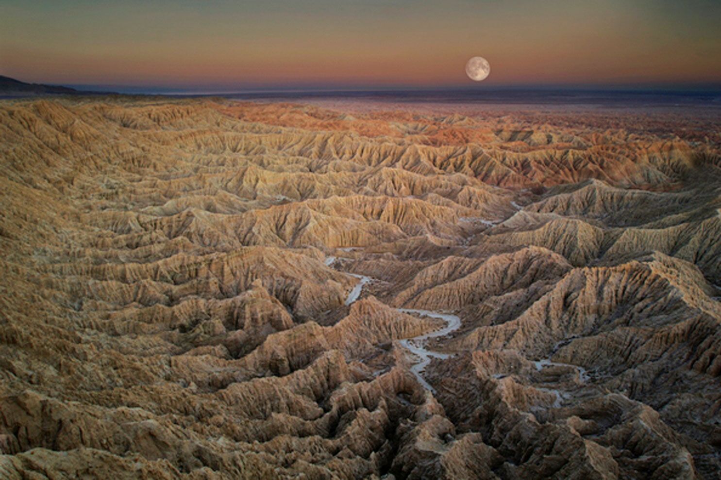 Beeindruckende Wüstenlandschaft im Anza-Borrego Desert State Park in Kalifornien