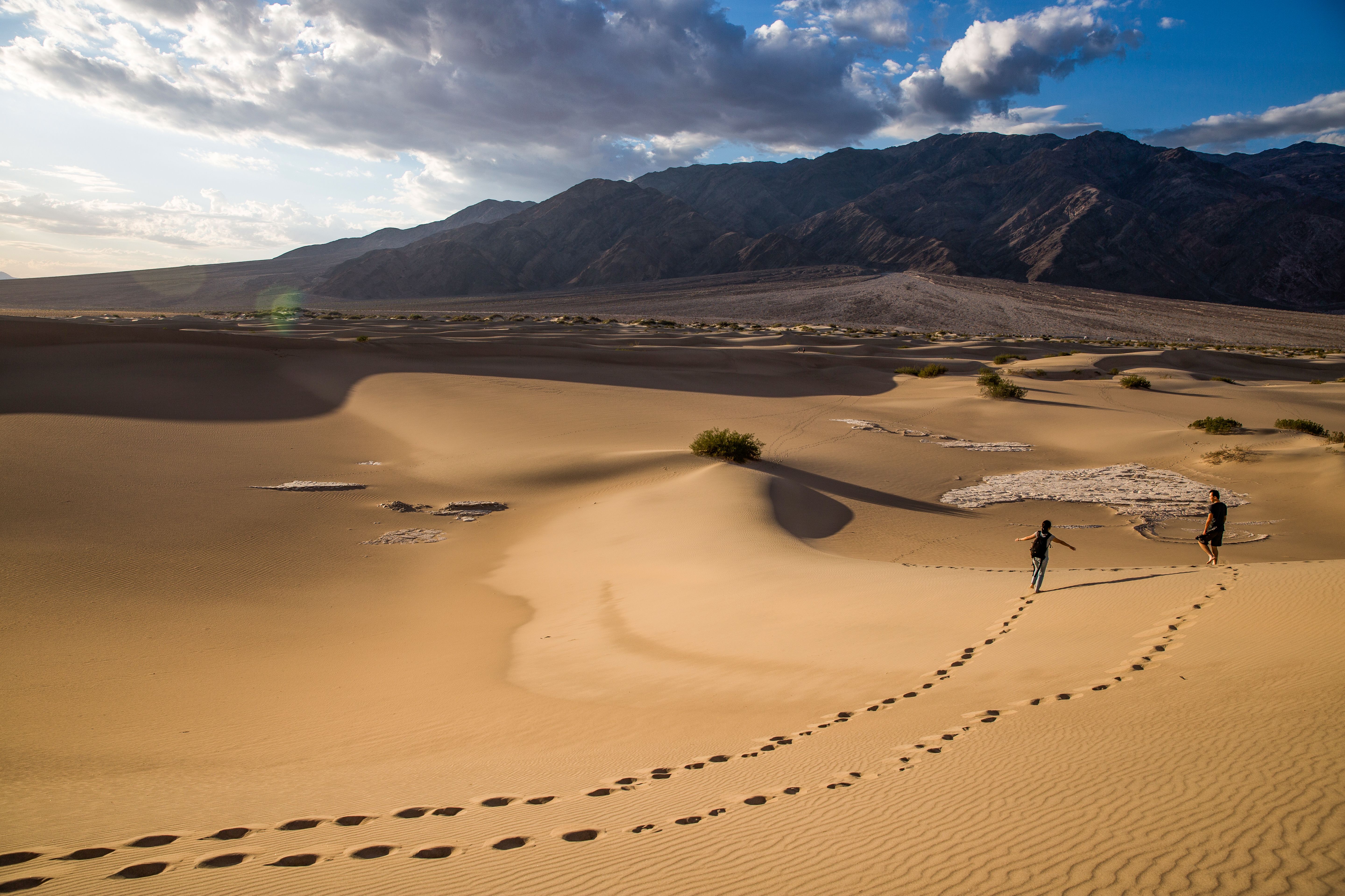 Die Mesquite Flats Sand Dunes im Death-Valley-Nationalpark von Kalifornien