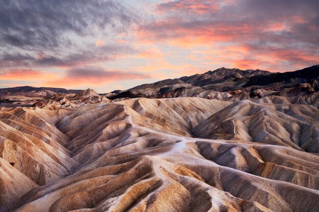 Heavily Eroded Ridges im Death Valley National Park Heavily Eroded Ridges im Death Valley National Park
