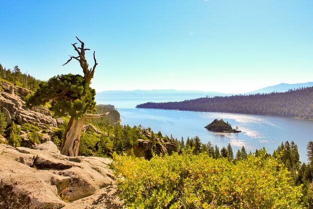 Die Emerald Bay an der Südseite des Lake Tahoes