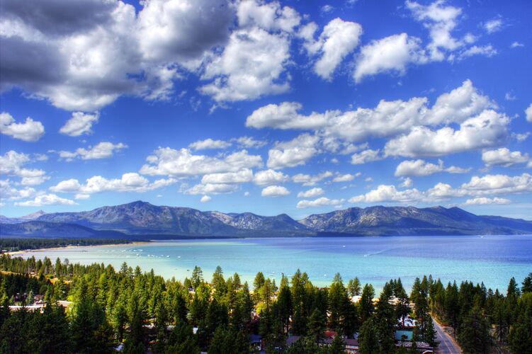 Ausblick auf Lake Tahoe