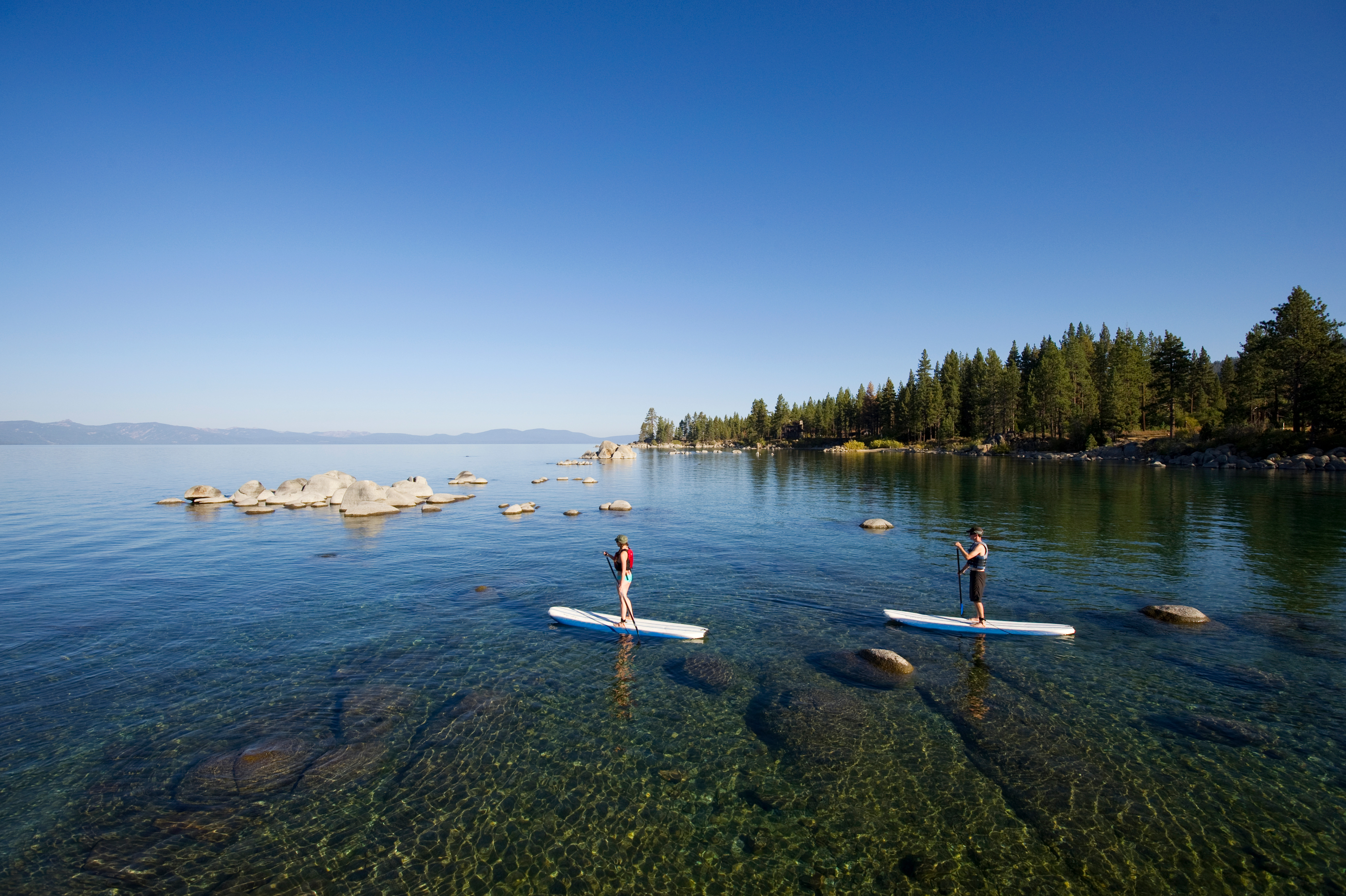 Stand-up-Paddling auf dem Lake Tahoe