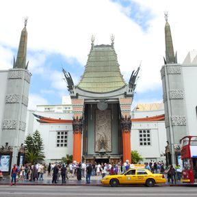 Los Angeles, Hollywood Blvd., Walk of Fame in front of GraumanÂ´s Chinese Theatre