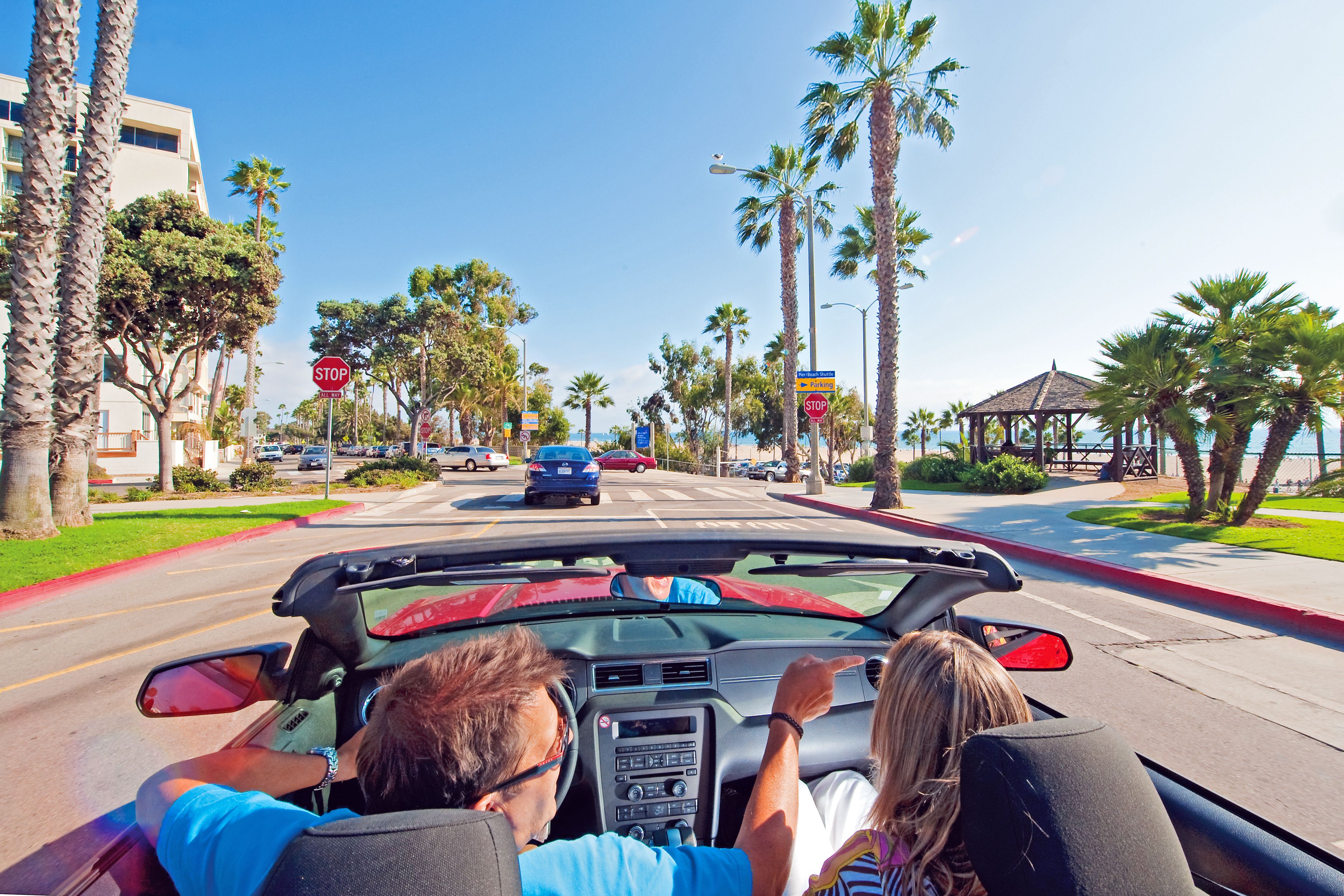 Auf der Ocean Ave in Santa Monica