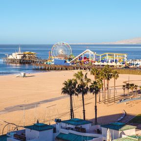 Santa Monica Beach Pier, Santa Monica, Kalifornien