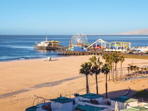 Santa Monica Beach Pier, Santa Monica, Kalifornien