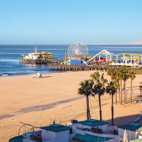 Santa Monica Beach Pier, Santa Monica, Kalifornien