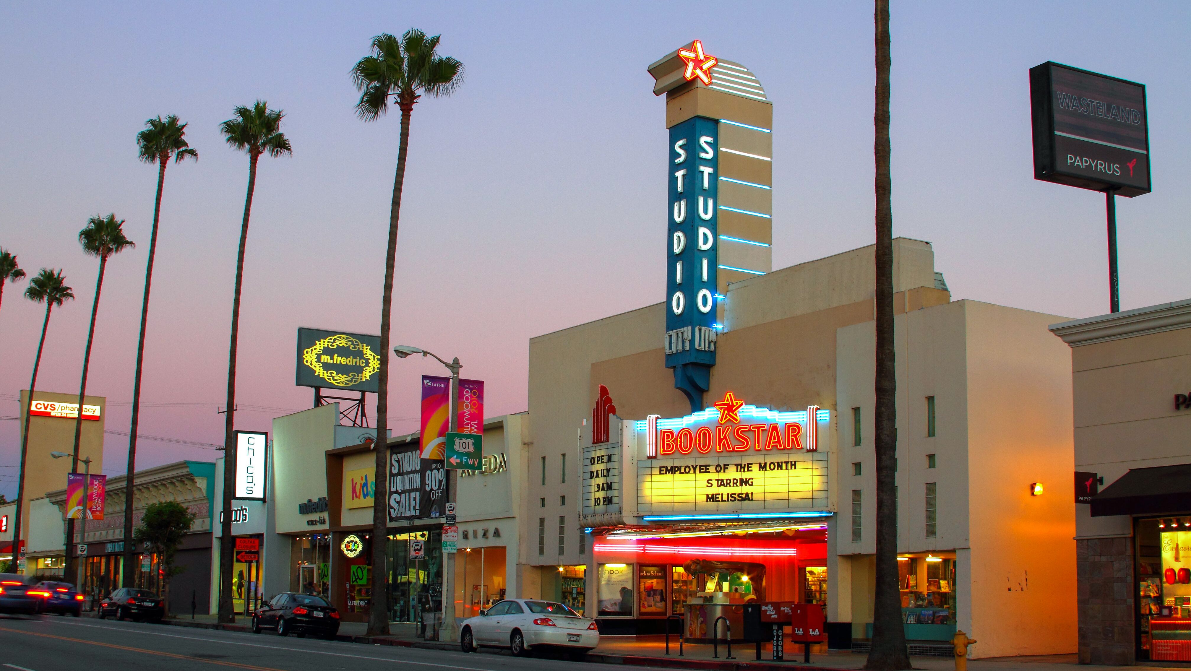 Die berühmte Studio City in Los Angeles Die berühmte Studio City in Los Angeles