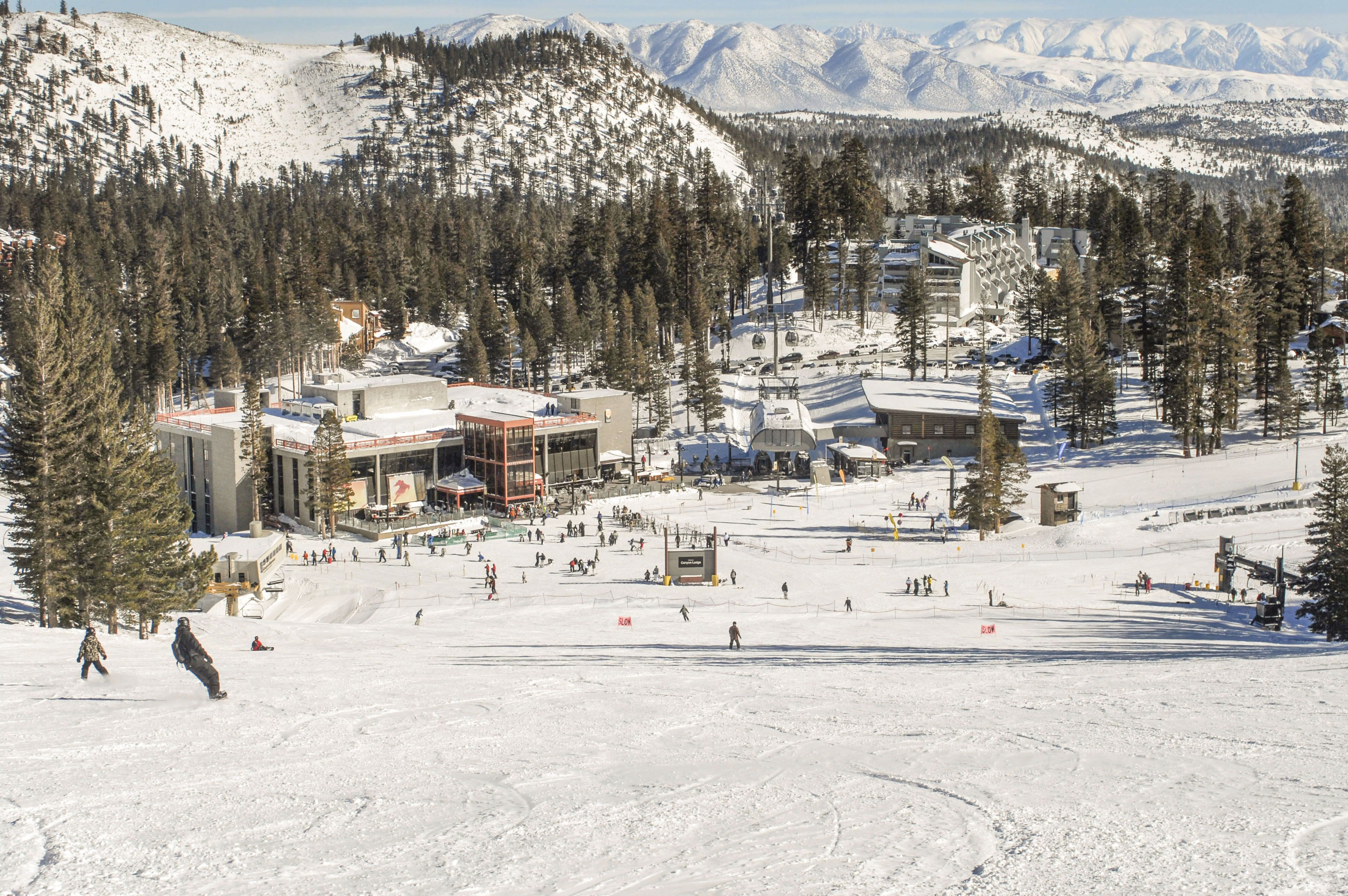 Talfahrt in Mammoth Lakes